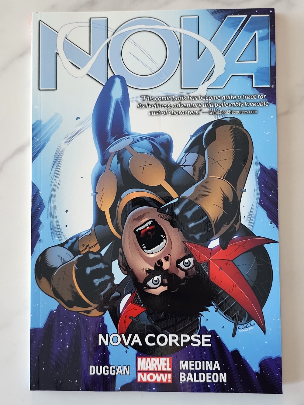 Marvel NOVA Corpse Comic Book - Blue & Black Cover